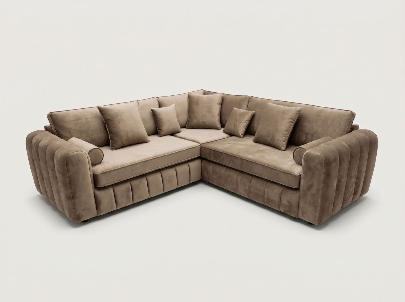 Alaska Corner Sofa by Barki Sofa Hub — mink