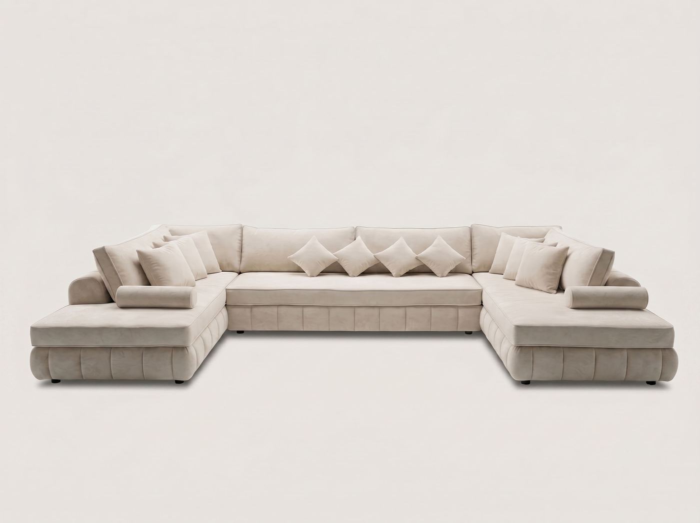 Lilly U-Shape Sofa by Barki Sofa Hub — cream