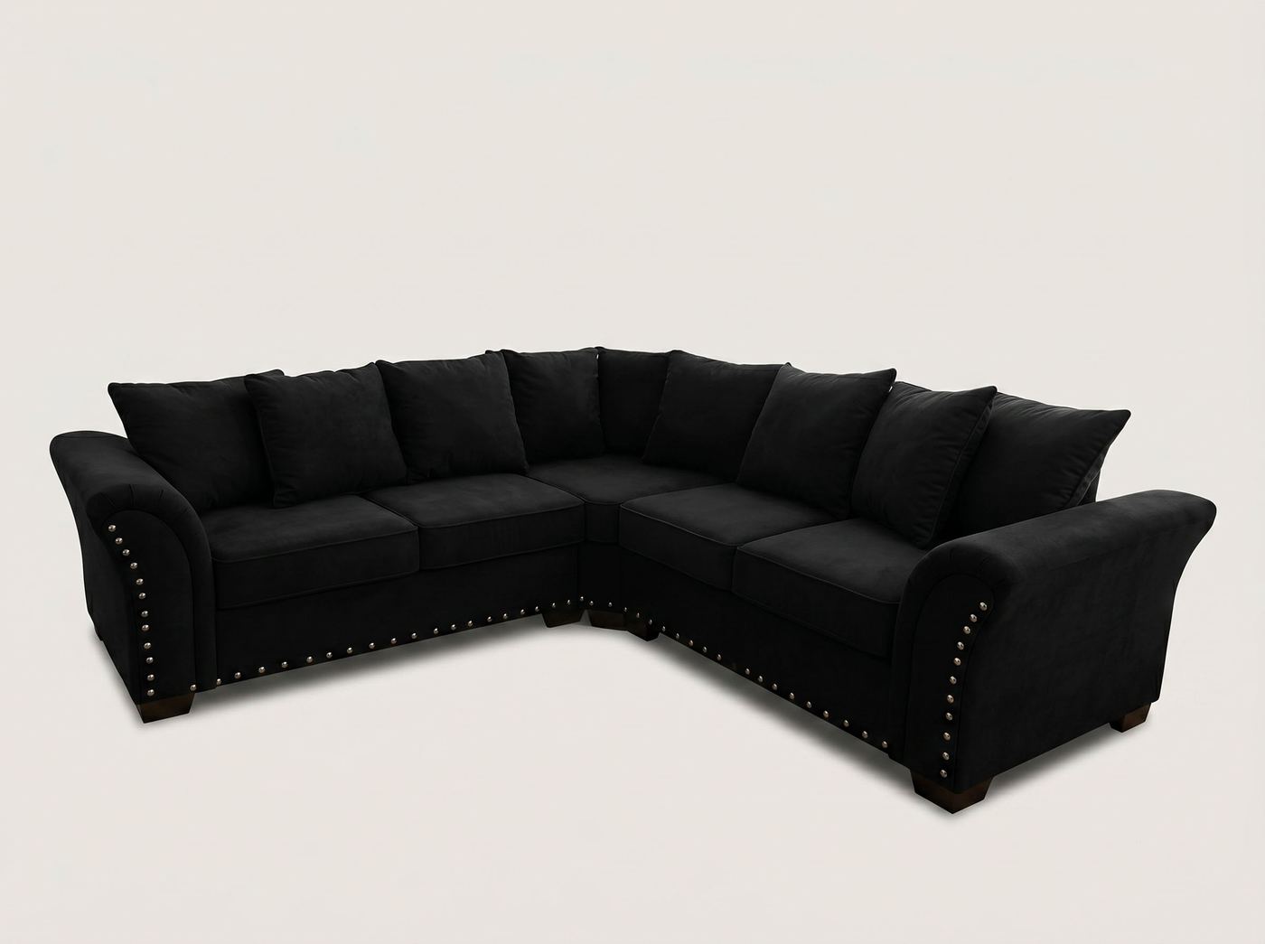 Harrison Corner Sofa by Barki Sofa Hub — black