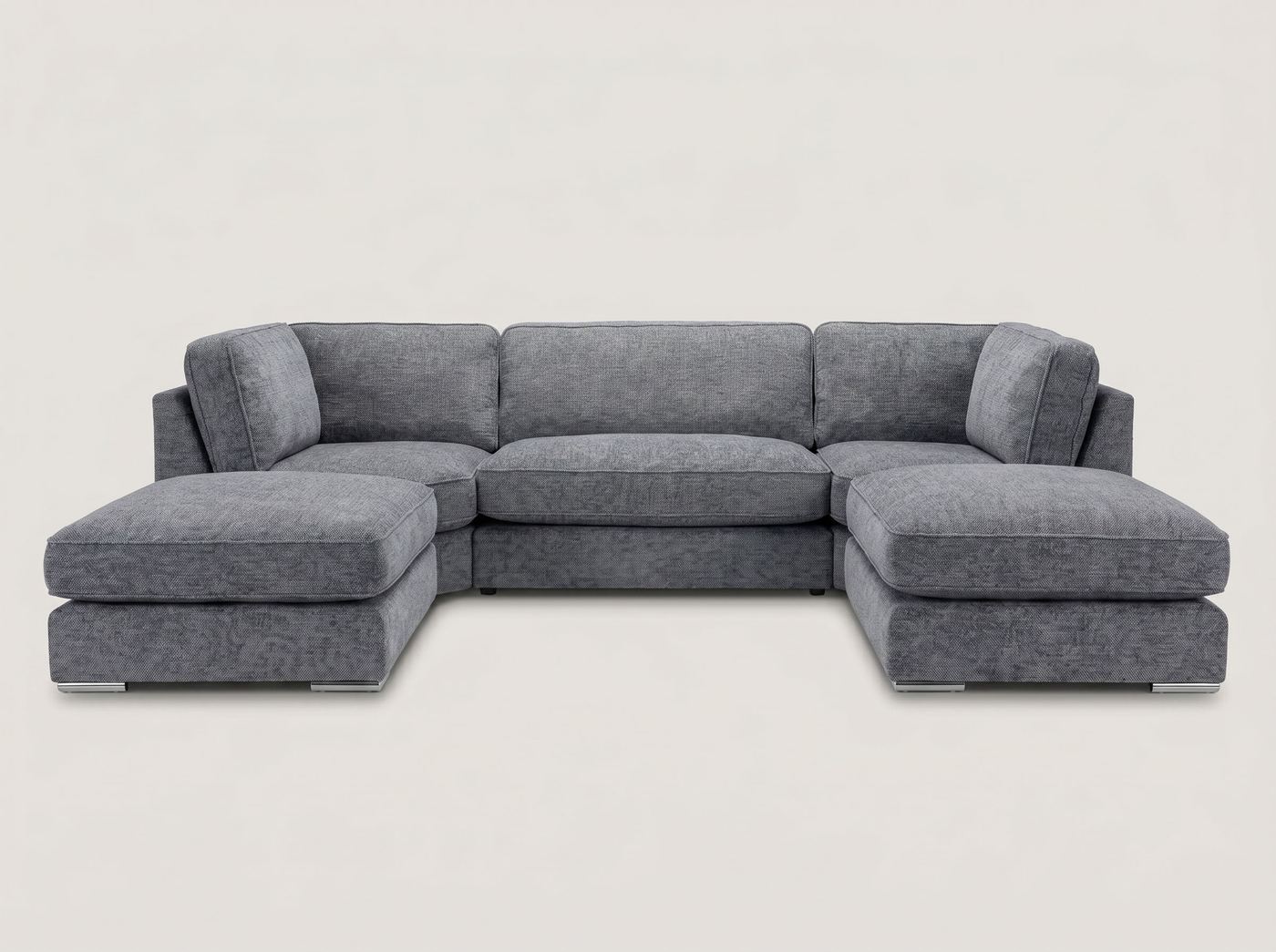 U-Shape Sofa by Barki Sofa Hub — grey