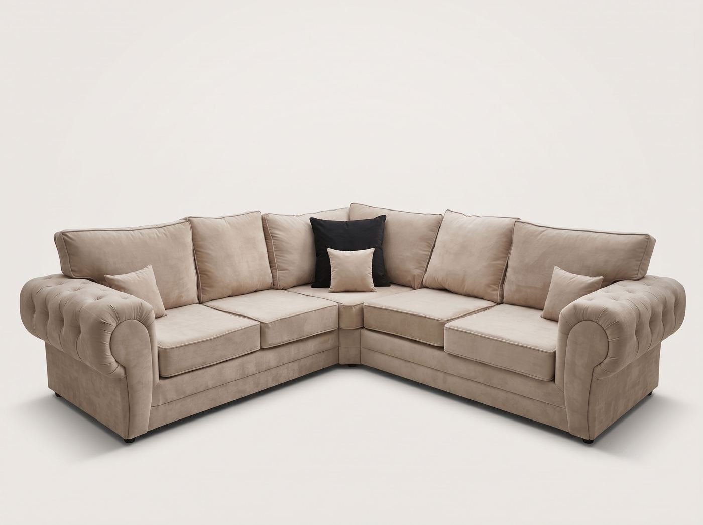 Verona Corner Sofa by Barki Sofa Hub — fullback in beige